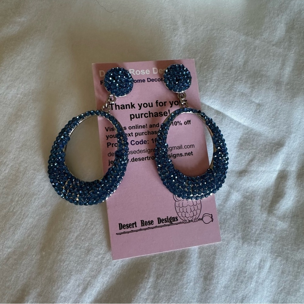 Blue Fashion Earrings